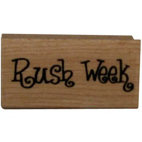 Rush Week Rubber Stamp 1