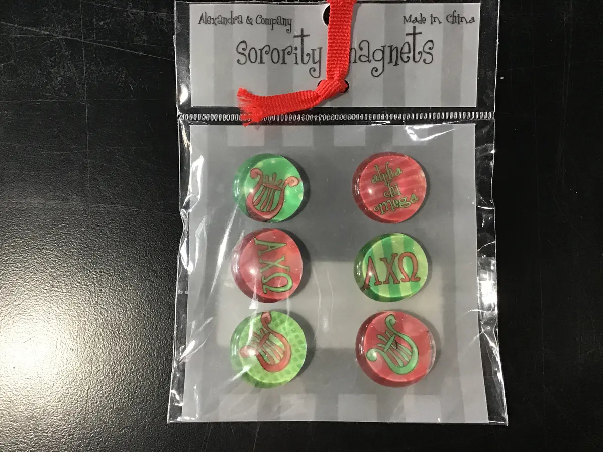 Alpha Chi Omega 6-Piece Magnets 1
