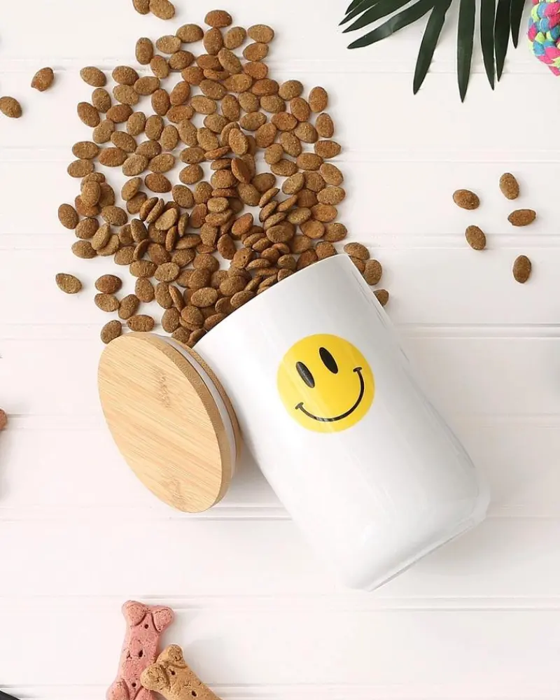 Let's Get Happy Smiley Face Treat Jar 1