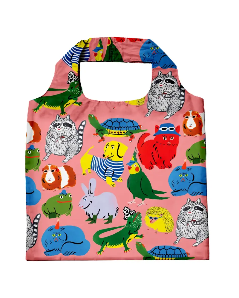 Cool Critters By Kristina Micotti Art Sack (Reusable Tote Bag) 1