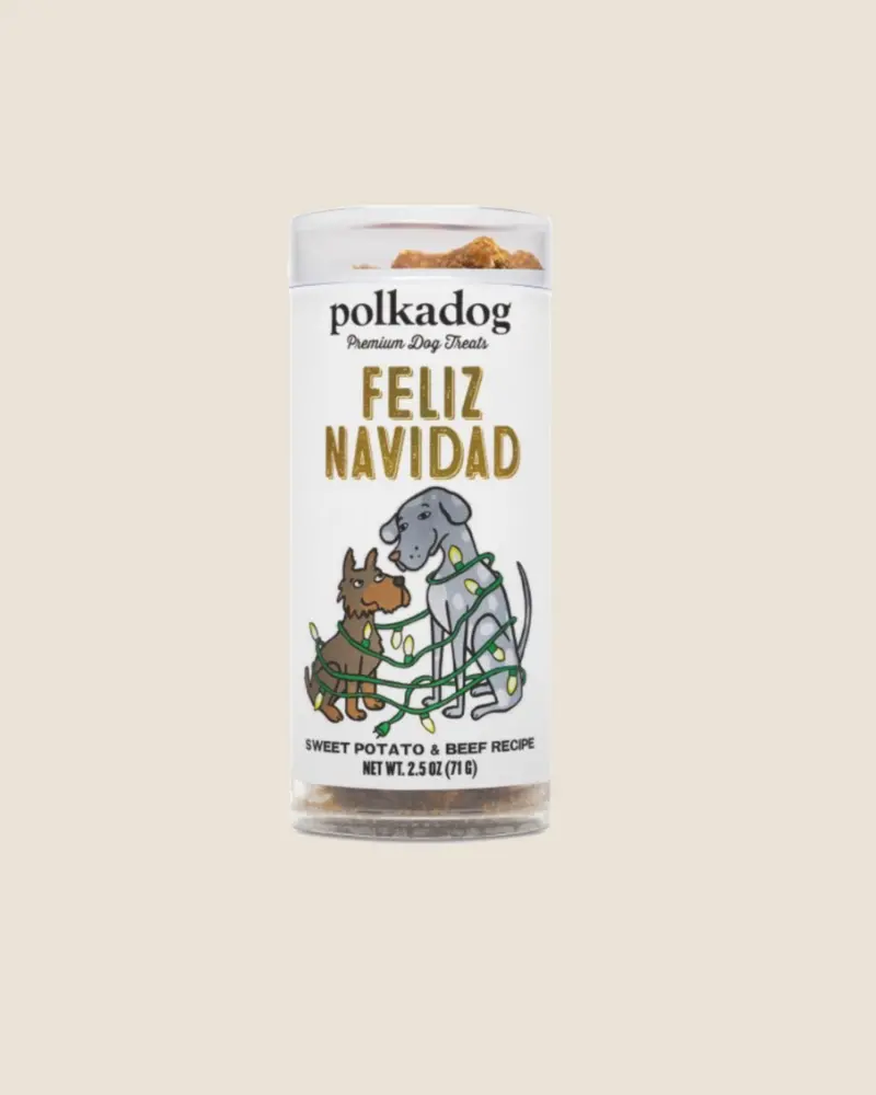 Feliz Navidad Beef & Sweet Potato Holiday Mini Tube Dog Treats 1