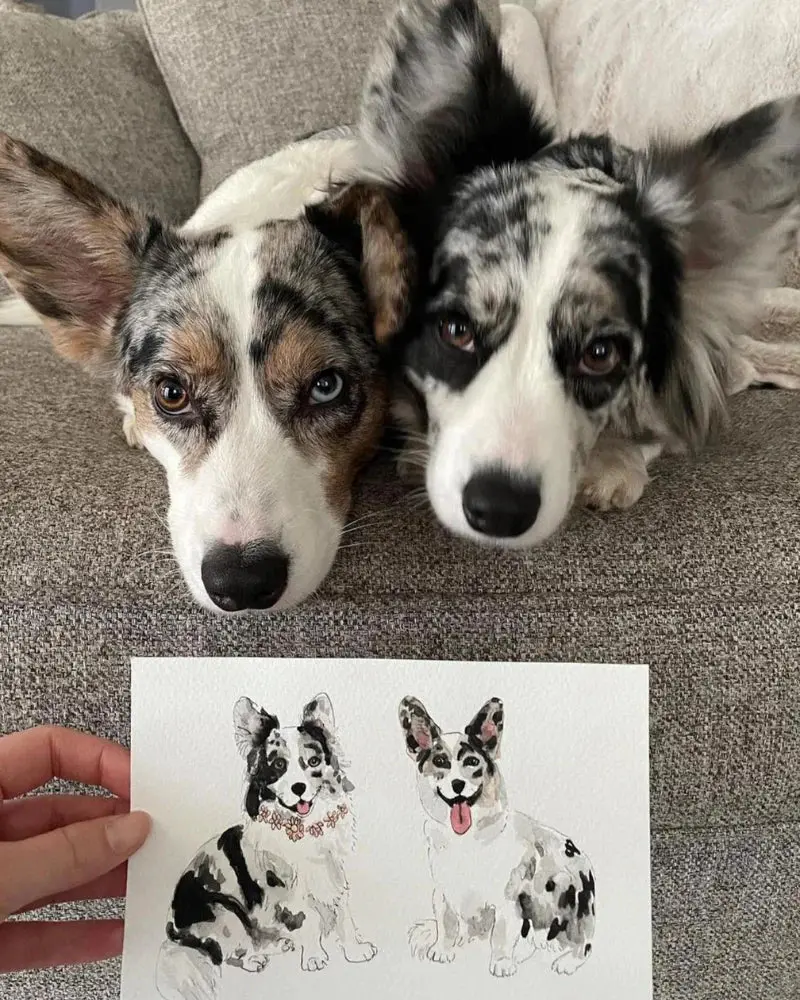 (Add-On Only) Custom Watercolor Pet Portrait (Addt'l Pet) 1
