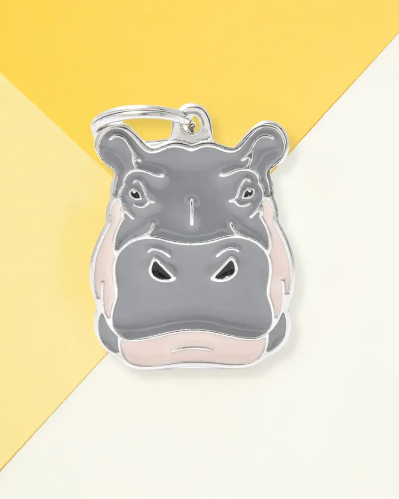 Totally Hippo Custom Pet Id Tag 1