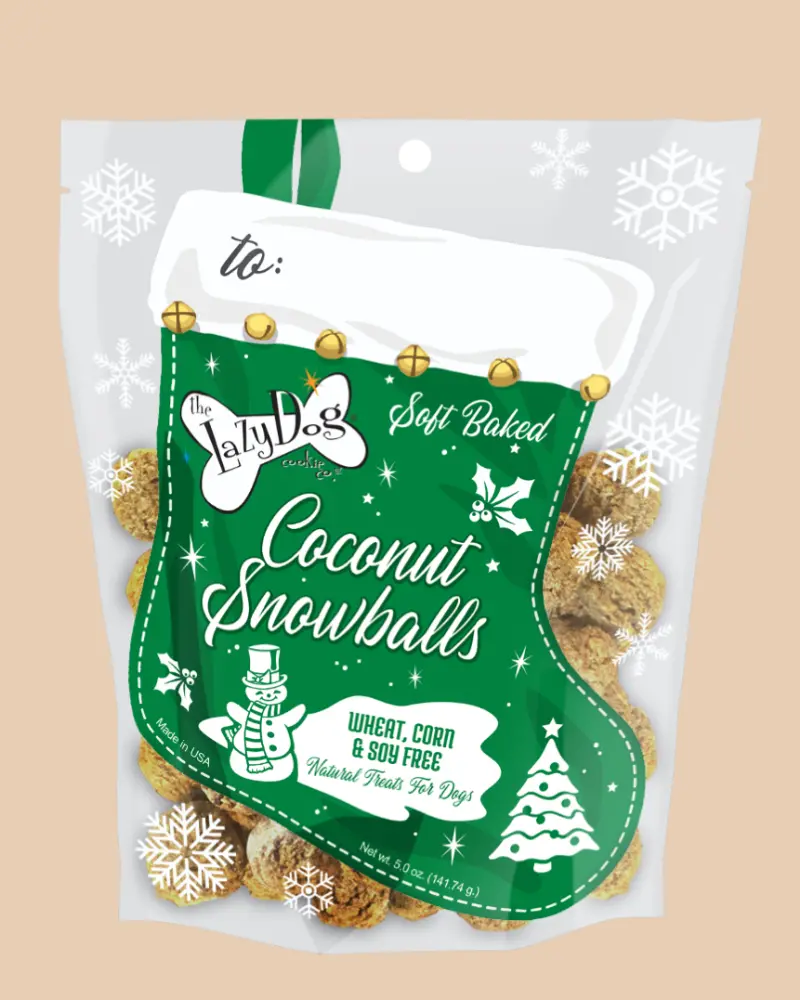 Coconut Snowballs Soft Baked Dog Treats (Made In The Usa) << Final Sale >> 1