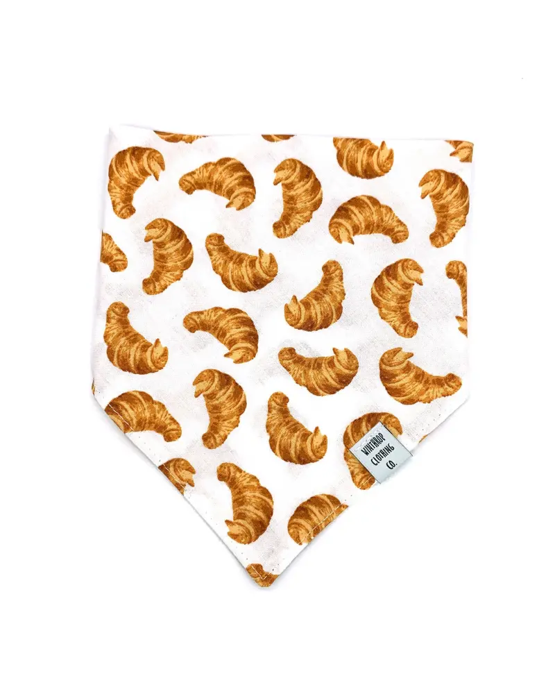 Ooh Lala Croissant Dog Bandana (Made In The Usa) (Final Sale) 2