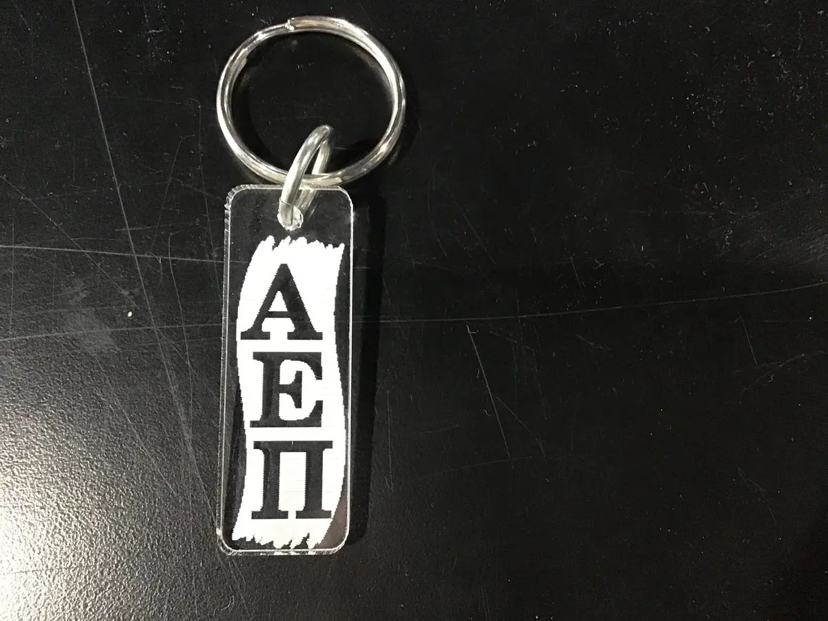 Alpha Epsilon Pi Clear Keychain 1