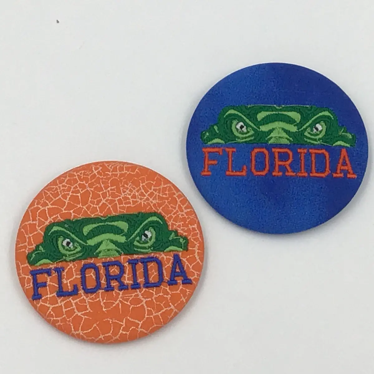 Florida Gameday Embroidered Fabric Button
