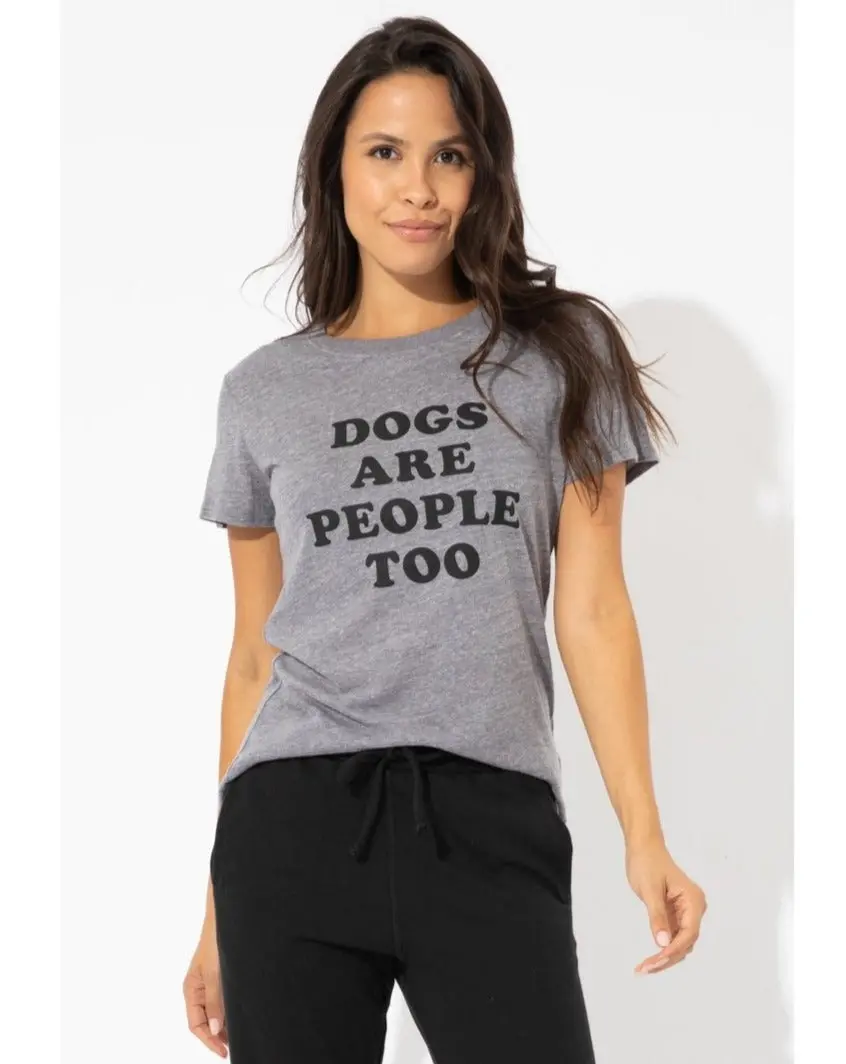 Dogs Are People Too Crewneck Tee (Final Sale) 1