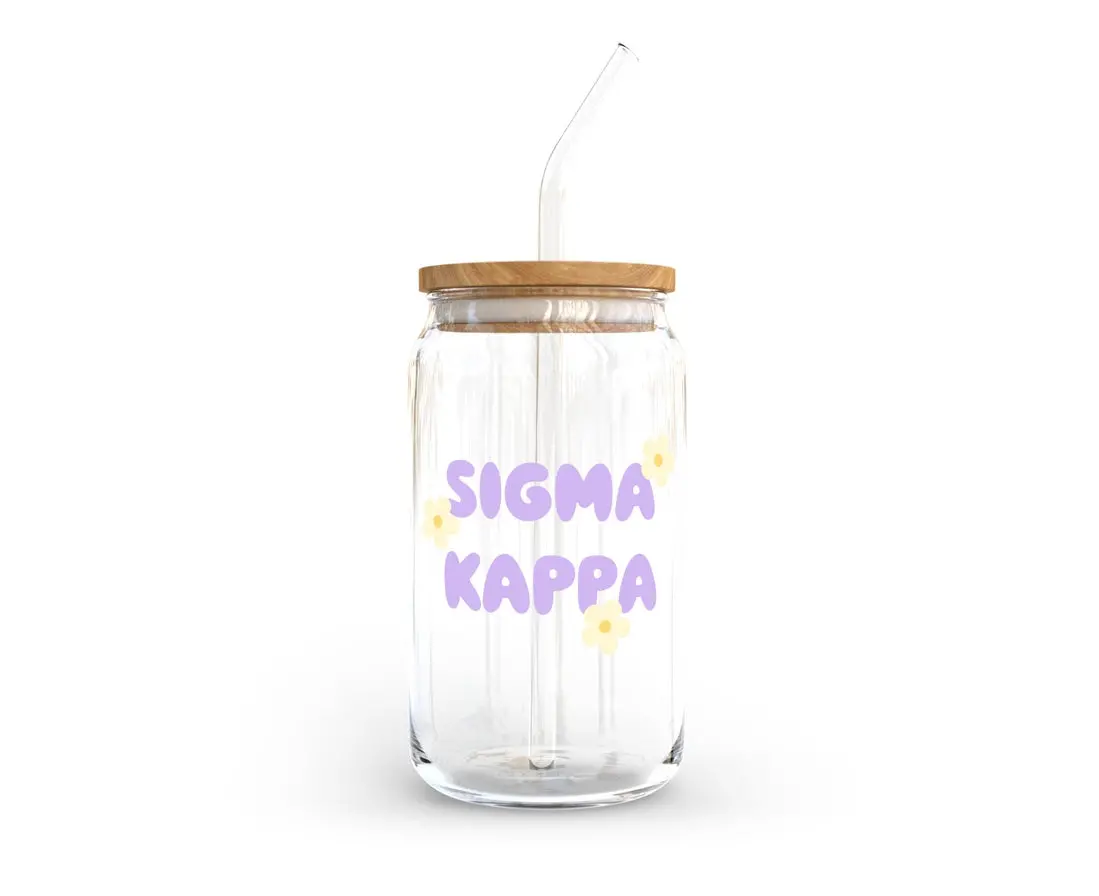 Sigma Kappa Cup With Yellow Flowers 1