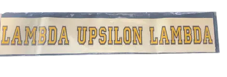 Lambda Upsilon Lambda Horizontal Decal 1