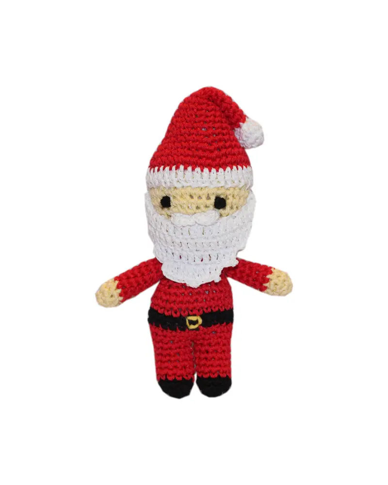 Christopher Cringle Santa Cotton Knit Dog Toy 1