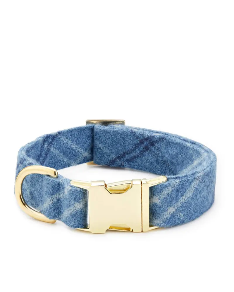 Harbor Plaid Flannel Dog Collar (Made In The Usa)<<Br>>(Final Sale) 1