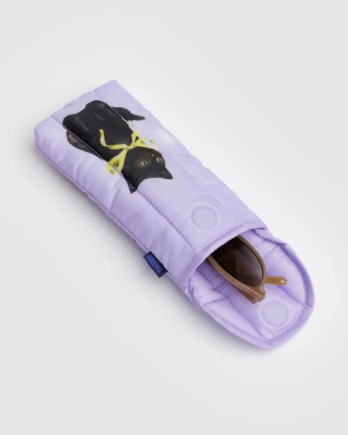 Puffy Glasses Sleeve In Fancy Cats 1