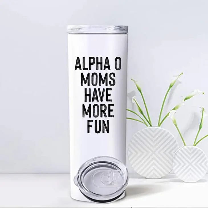 Alpha Omicron Pi Mom Tumbler 1