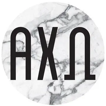 Alpha Chi Omega Marble Bumper Sticker 1