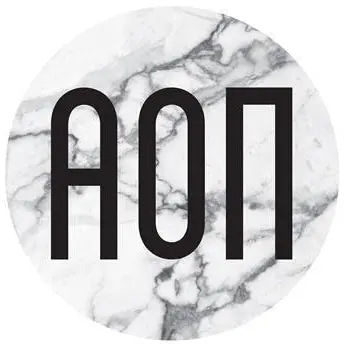 Alpha Omicron Pi Marble Bumper Sticker 1