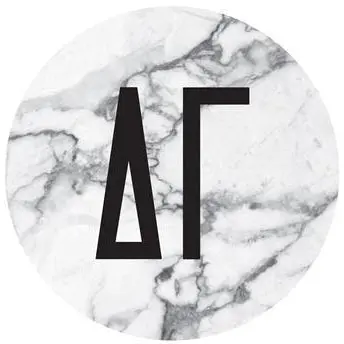 Delta Gamma Marble Bumper Sticker 1