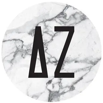 Delta Zeta Marble Bumper Sticker 1