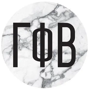 Gamma Phi Beta Marble Bumper Sticker 1