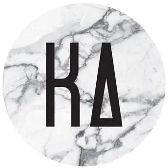 Kappa Delta Marble Bumper Sticker 1