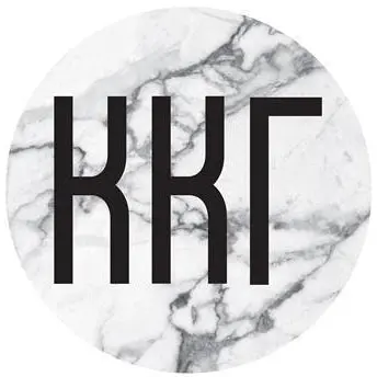Kappa Kappa Gamma Marble Bumper Sticker 1
