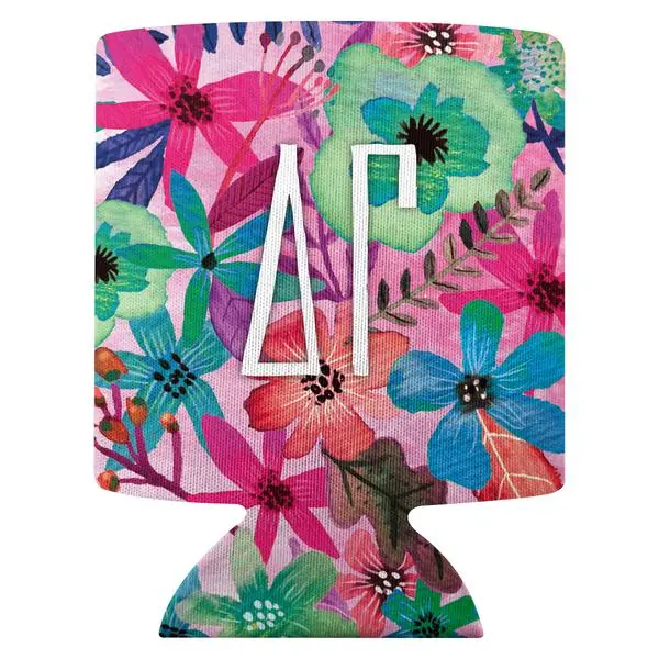 Delta Gamma Floral Coozie 1