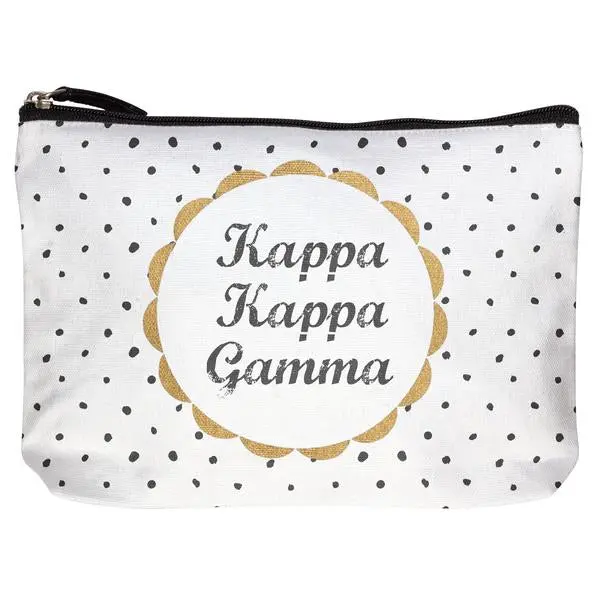Kappa Kappa Gamma Cotton Makeup Bag 1