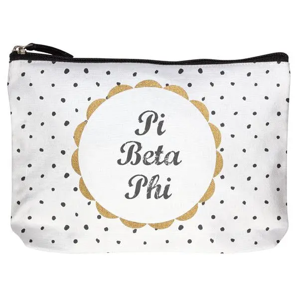 Pi Beta Phi Cotton Makeup Bag 1
