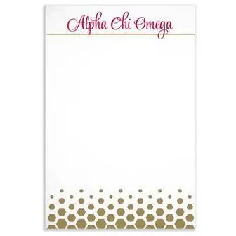 Alpha Chi Omega Notepad 1