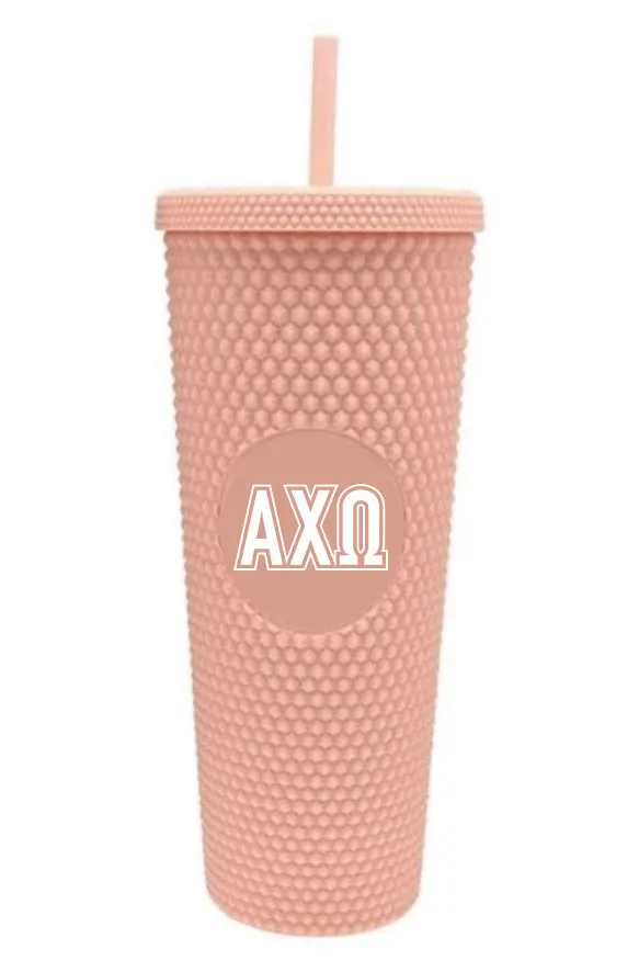 Alpha Chi Omega Studded Tumbler 1