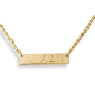 Alpha Delta Pi Bar Necklace 1