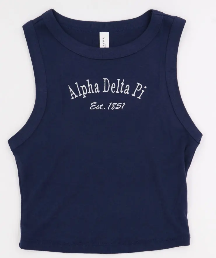 Alpha Delta Pi Classic Crop Tank 1