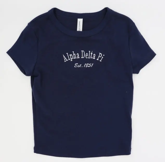 Alpha Delta Pi Classic Baby Tee 1