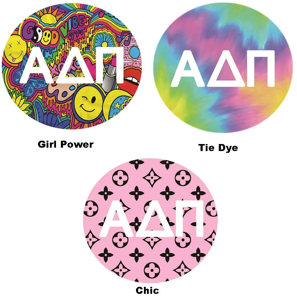 Alpha Delta Pi Printed Button Collection 1