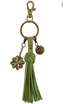 Alpha Epsilon Phi Leather  Tassle Keychain 1