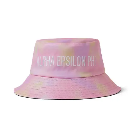 Alpha Epsilon Phi Tie Dye Pastel Bucket Hat 1