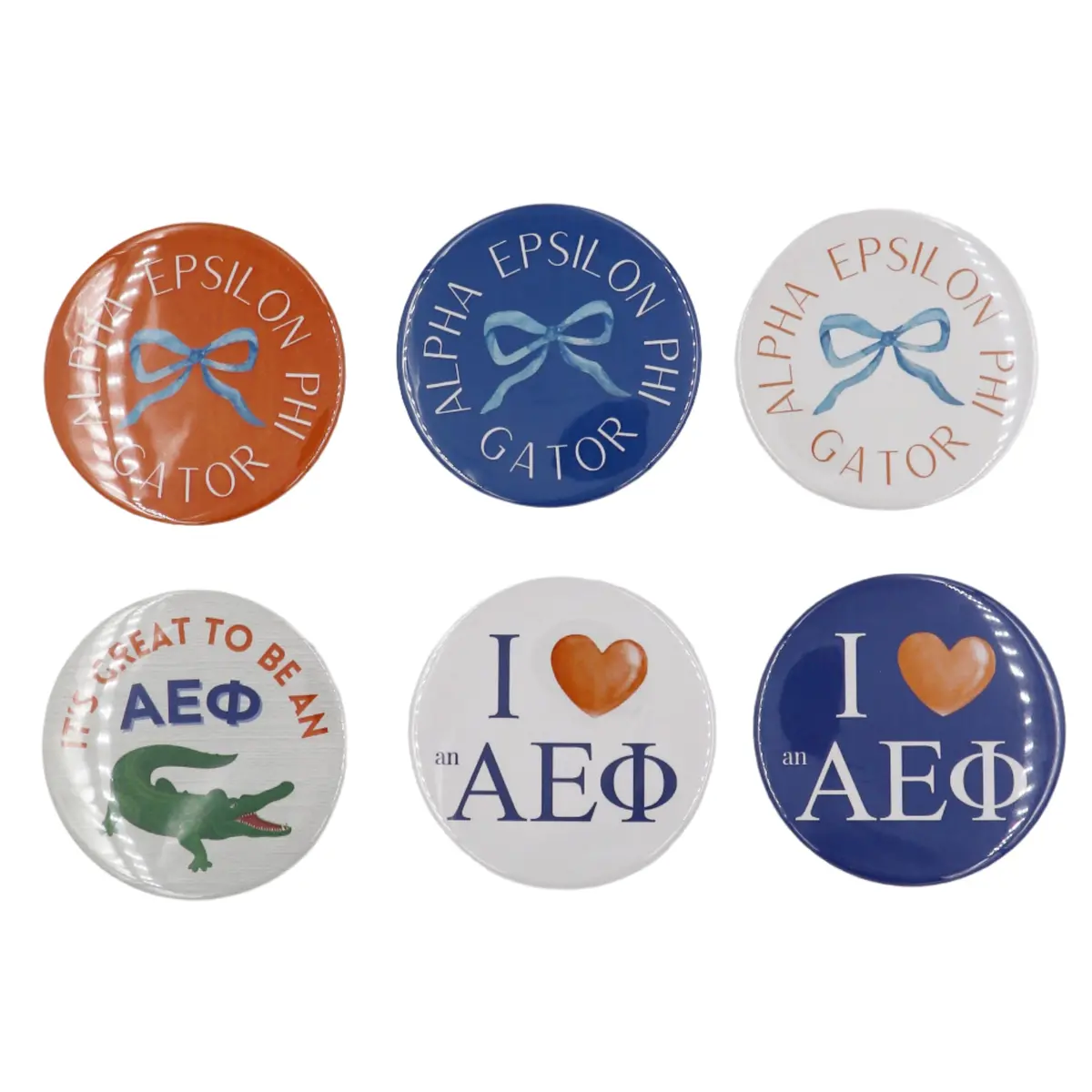 Alpha Epsilon Phi 2025 Printed Buttons 1