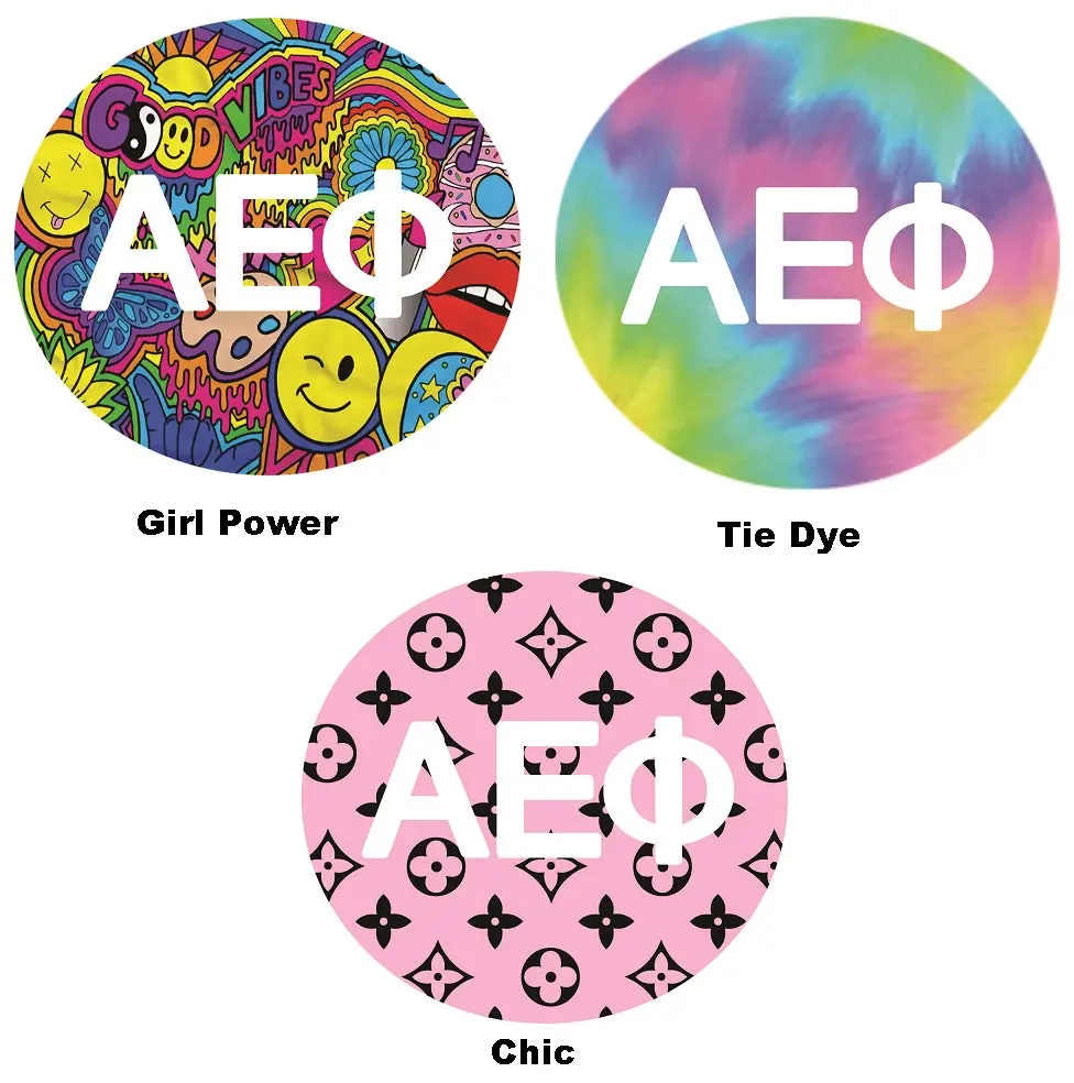 Alpha Epsilon Phi Printed Button Collection 1