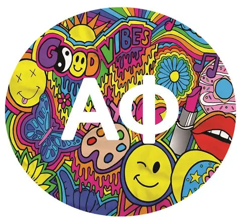 Alpha Phi Printed Button Collection 2