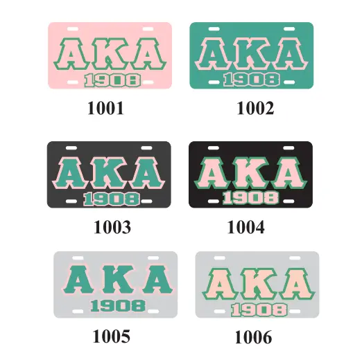 Alpha Kappa Alpha With 1908 License Plate 1