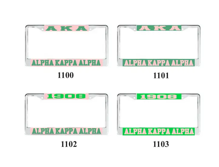 Alpha Kappa Alpha License Frame 1