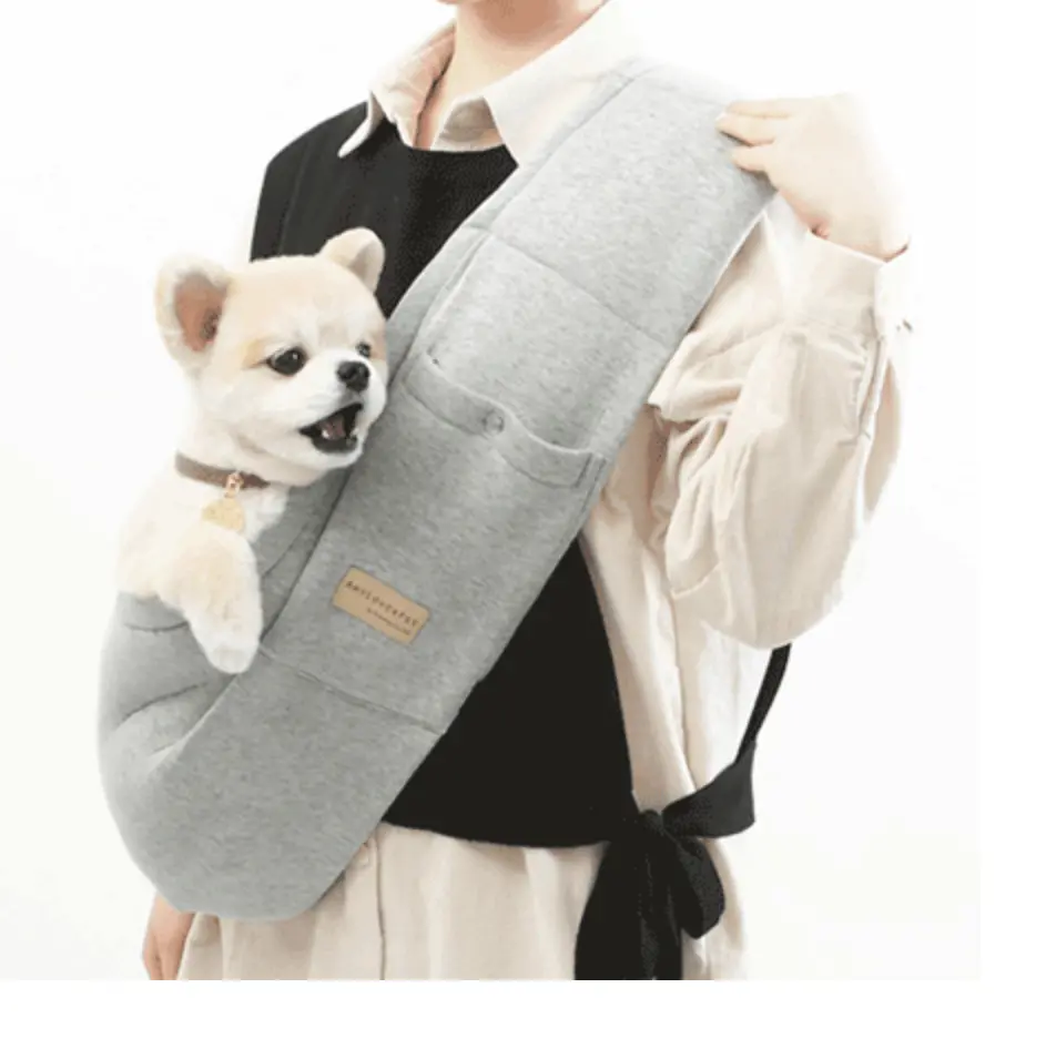 Alp | Hug Me Sling Bag In Light Grey 1