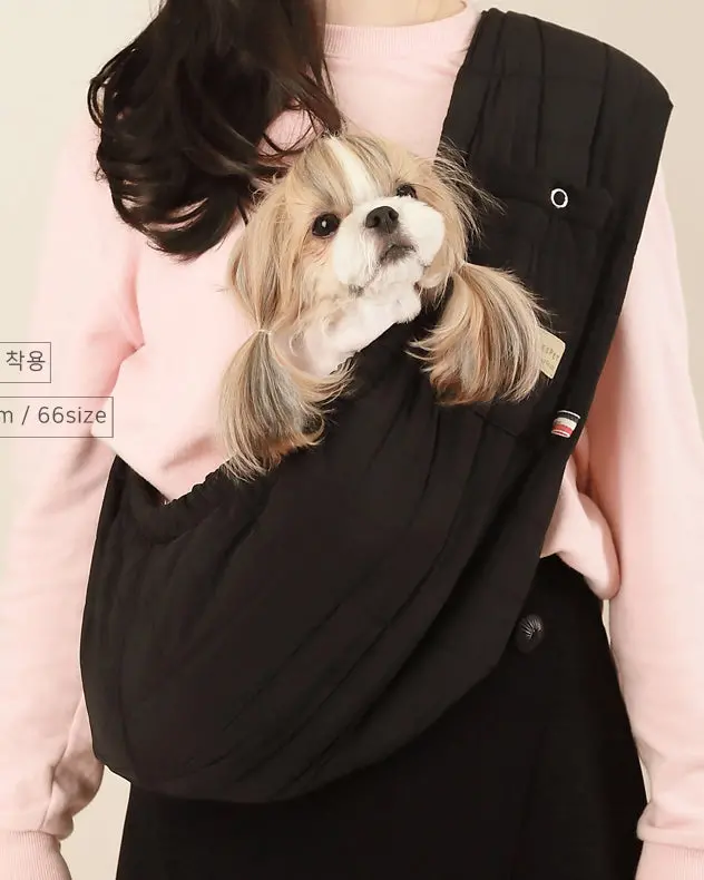 Hug-Me Sling In Quilted Black 2