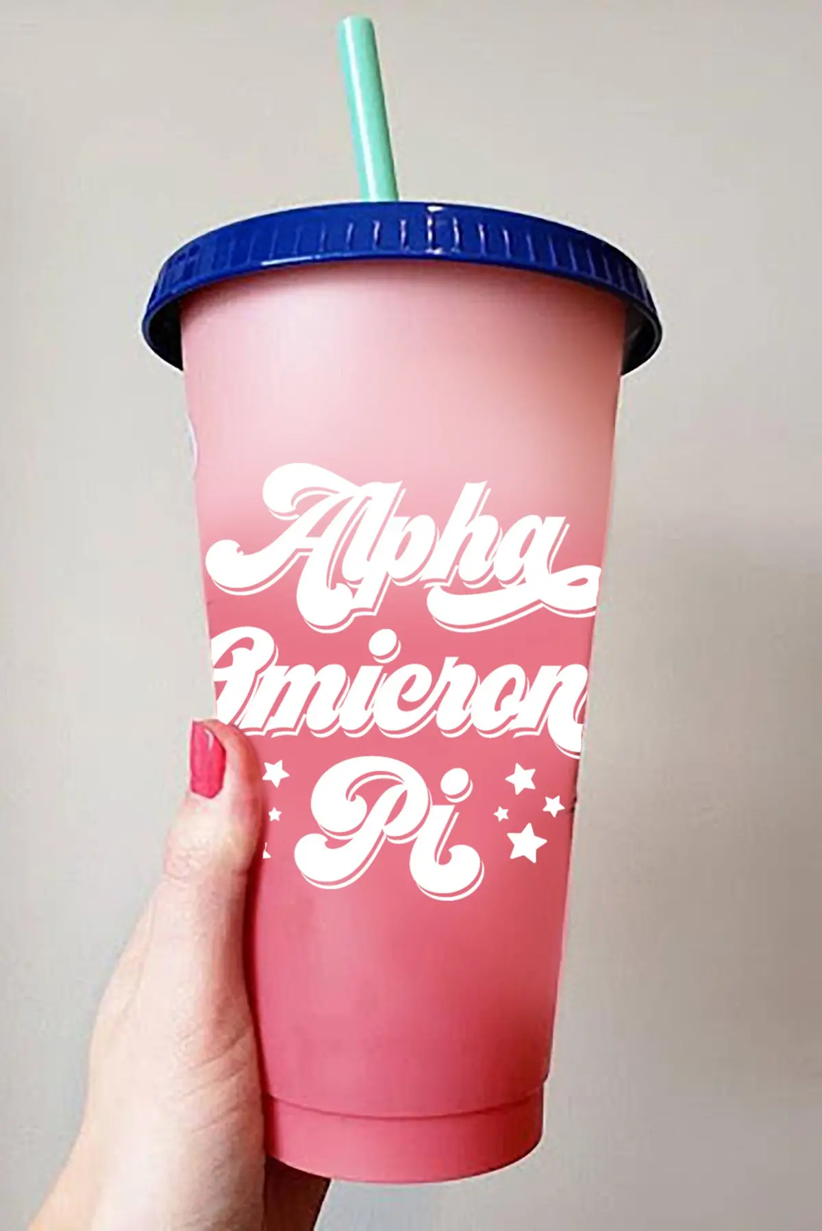 Alpha Omicron Pi Color Changing Cup 1