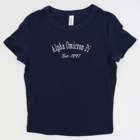 Alpha Omicron Pi Classic Baby Tee 1