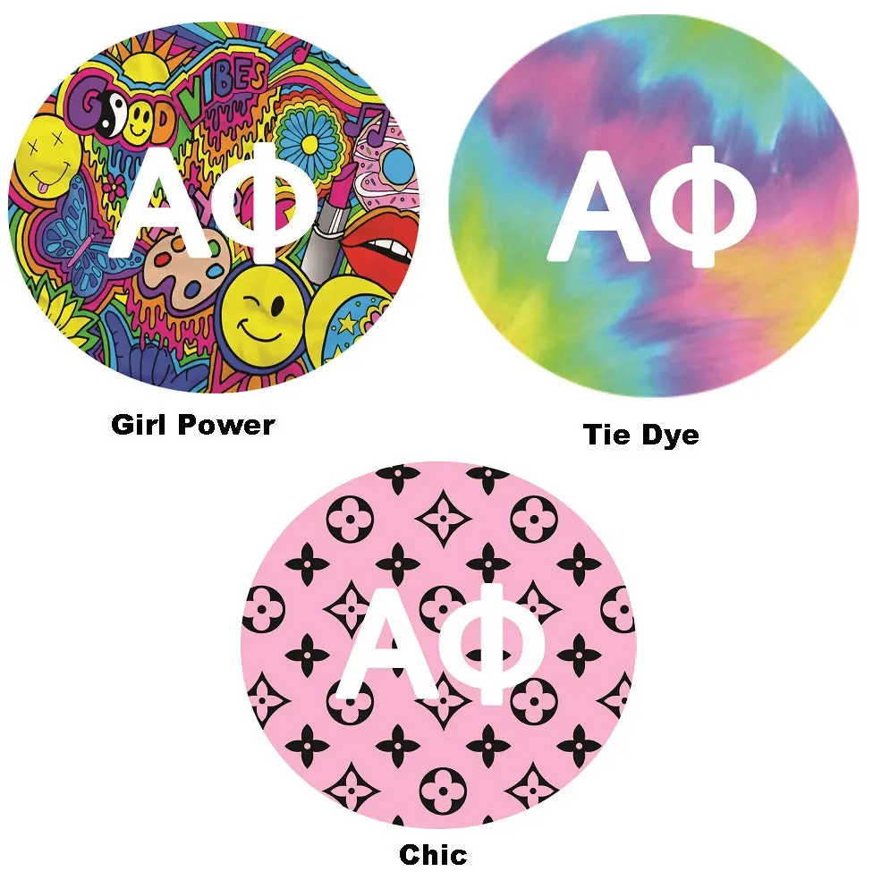 Alpha Phi Printed Button Collection 1