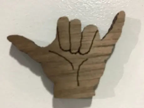 Alpha Hand Sign Mini Symbol 1