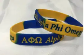 Alpha Phi Omega Silicone Bracelet 1