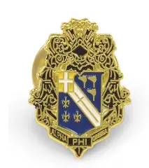Alpha Phi Omega Fraternity Crest Pin 1