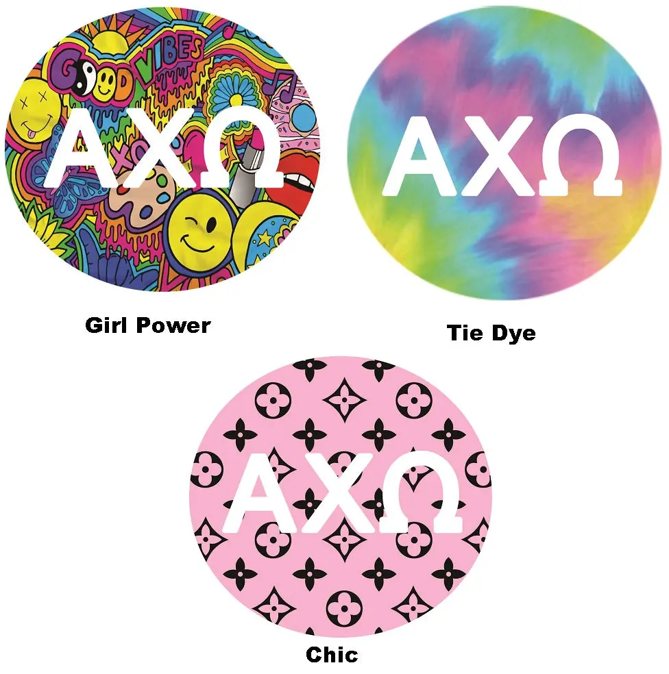 Alpha Chi Omega Printed Button Collection 1